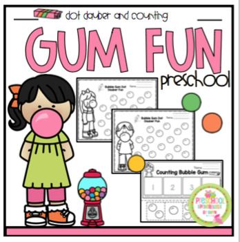 Free Bubble Gum FunDot Dauber and Counting•2 pages of dot dauber practice (boy & girl)•Working with numbers 1-12 (color-count-glue)•Bubble Gum Song Please leave feedback if you like this printable. Bubble Gum Crafts Preschool, Bubble Gum Day At School, Bubble Gum Activities Preschool, Bubble Math Activities Preschool, Bubble Gum Machine Bulletin Board, Bubble Gum Song, Science Process Skills, Brain Book, Childhood Apraxia Of Speech