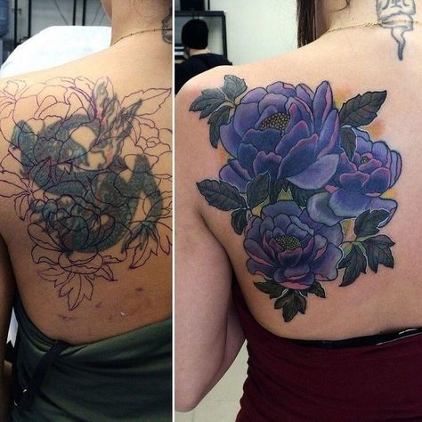 Shoulder Cover Up Tattoos, Big Cover Up Tattoos, Cover Up Tattoos Before And After, Rose Tattoo Cover Up, Flower Cover Up Tattoos, Tatuaje Cover Up, Cover Up Tattoos For Women, Best Cover Up Tattoos, Black Tattoo Cover Up