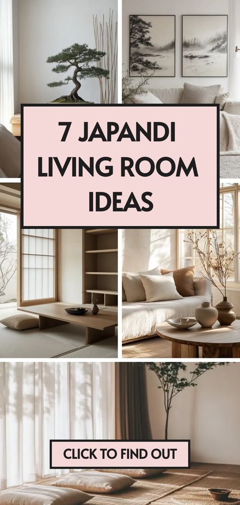 7 japandi living room ideas Minimal Japandi Living Room, Interior Design Living Room Japandi, Japanese House Decor Interior Design, Small Apartment Japandi Style, Living Room Decor Japandi, Japan Living Room Design, Japandi Living Room Decor, Japandi Living Rooms, Living Room Designs Japandi