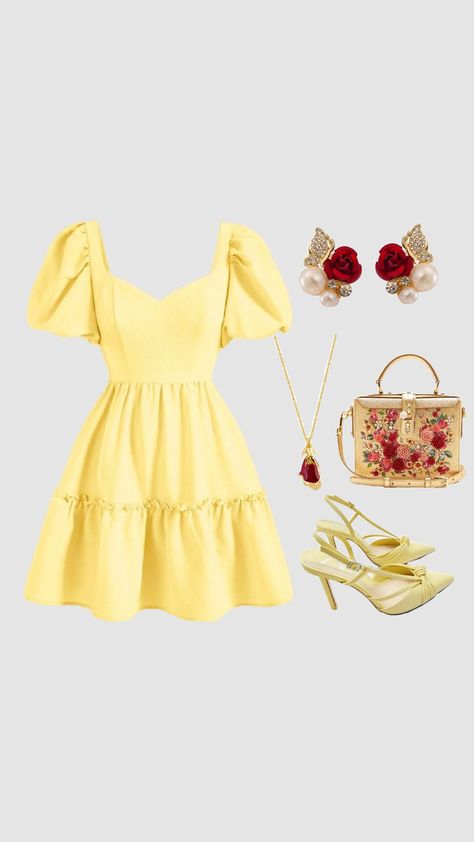 Disney Outfit, Disney, Yellow