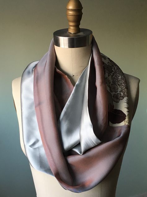 Infinity Scarves, The Hardest Part, Liberty Of London, Silk Velvet, Silk Scarves, Infinity Scarf, Silk Scarf, Sewing Projects, Chiffon