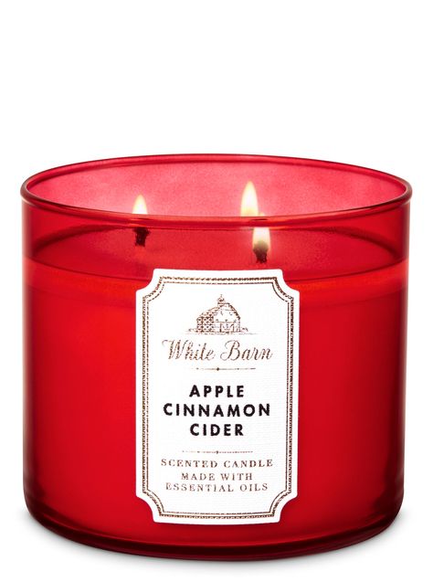 Apple Cinnamon Cider 3-Wick Candle by Bath & Body Works Candle Bath, Candle Obsession, Bath N Body Works, Cider Making, Candle Smells, Bath Body Works Candles, Holiday Fragrance, Apple Candles, Bath And Body Works Perfume