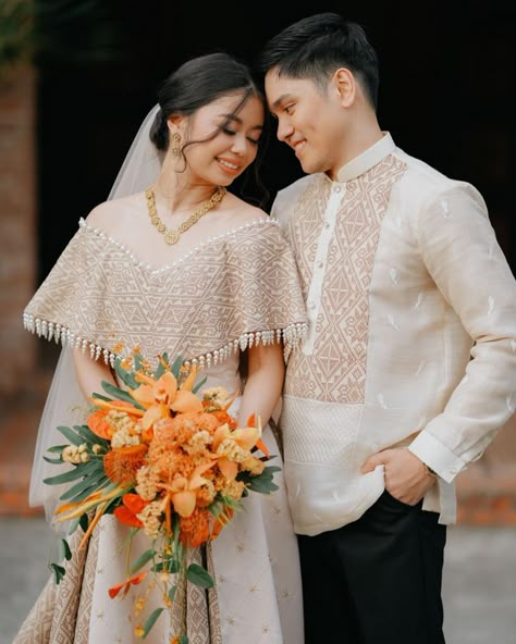 Joseph and... - Nice Print Photography & Exige Weddings | Facebook Philippine Wedding Dress, Filipiniana Themed Wedding, Wedding Entourage Dress, Modern Filipiniana Gown, Filipiniana Wedding Dress, Filipiniana Wedding Theme, Filipiniana Wedding, Philippine Wedding, Filipino Wedding