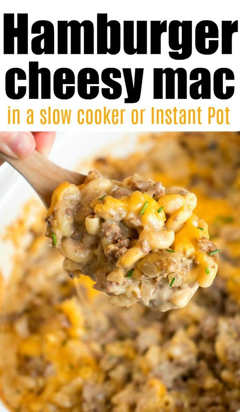 Cheesy Hamburger Helper, Slow Cooker Hamburger Recipes, Hamburger Crockpot Recipes, Dinner Receipts, Cheeseburger Macaroni, Chicken Casserole Dinners, Work Recipes, Keto Crockpot, Healty Dinner