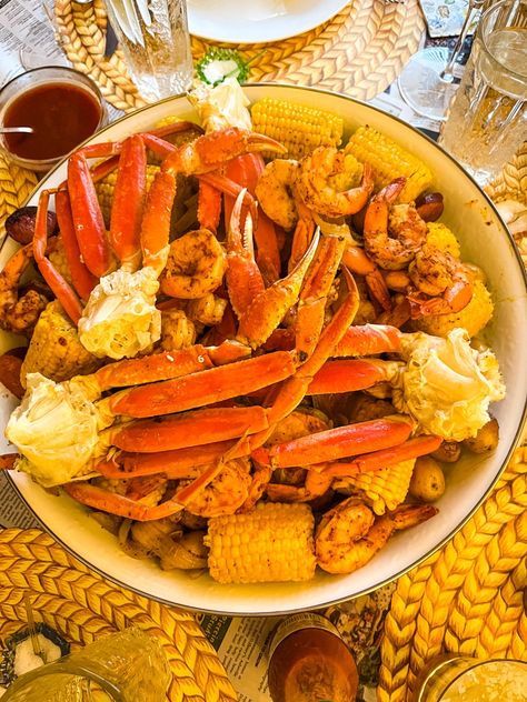 One Pan Seafood Boil, Low Country Boil With Crab Legs Recipe, Sheet Pan Crab Boil, Low Country Boil Sheet Pan Recipe, Oven Low Country Boil, Crab Leg Seafood Boil, Shrimp Boil In Oven, Crab Leg Recipes Boiled, Country Boil Recipe