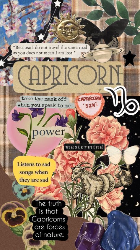 #capricorn #vibes #vintage #art #quotes #astrology #zodiac Capricorn Aesthetic Pictures, Capricorn Astethic, Capricorn Aethstetic, Capricorn Zodiac Sign, Capricorn Quotes Aesthetic, Capricorn Aesthetic Art, Capricorn Color Palette, Capricorn Aesthetic Wallpaper, Capricorn Wallpaper Aesthetic