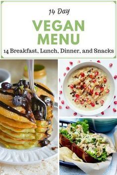 14 day vegan menu. Breakfast, lunch, dinner, and snack ideas for everyone! Includes vegan, vegetarian, gluten-free, raw, paleo, keto, and sugar-free recipes! Menu Breakfast, Vegan Ideas, Keto Vegan, Vegan Menu, Food Vegan, Vegan Meal Plans, Vegan Meal Prep, Vegetarian Dinners, Sugar Free Recipes