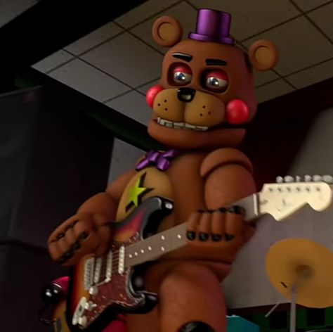 Rockstar Animatronics, Rockstar Freddy, Golden Freddy, Fnaf Memes, Freddy Fazbear, Welcome To The Party, Fnaf Art, Special Interest, Five Night