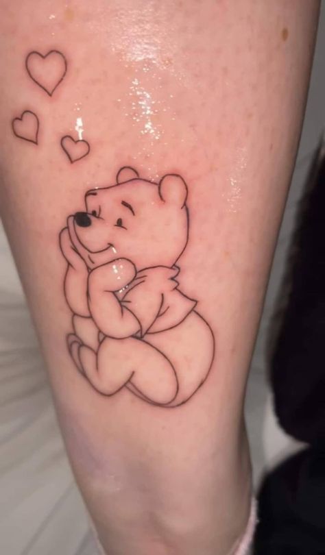 Poo Bear Tattoos, Cartoon Bunny Tattoo, Pooh Bear Tattoo, Winnie The Pooh Tattoo, Pooh Tattoo, Winnie The Pooh Tattoos, Bunny Tattoos, Bear Tattoos, Bear Tattoo