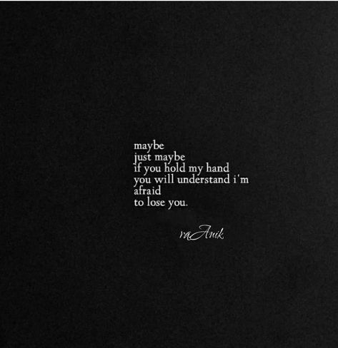 I’m Afraid To Lose You, Afraid Of Losing You, Afraid To Lose You, I'm Afraid, Hold My Hand, Im Scared, You Lost Me, Losing You, Losing Me