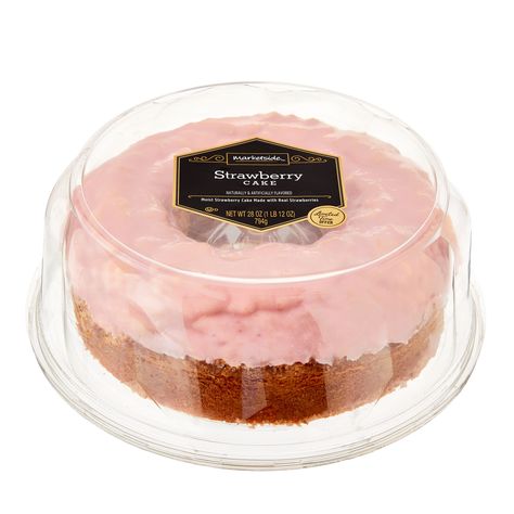 Marketside Strawberry Cake, 28 Ounce - Walmart.com Walmart Cake, Walmart Cakes, Peanut Butter Filling, Dog Cake, Paint Rock, Chocolate Coating, Dog Pin, Strawberry Cake, Pin Collection