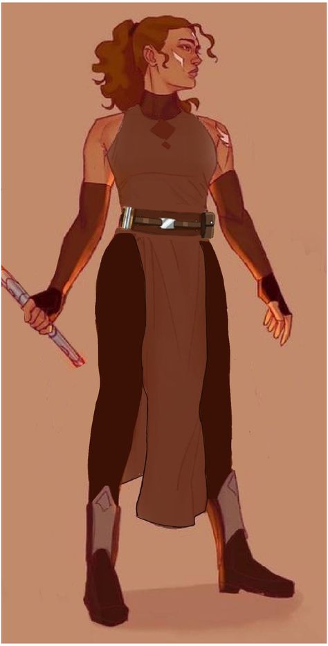 Star Wars Padawan Oc, Star Wars Inspired Outfits, Female Jedi, Jedi Outfit, Jedi Robe, Knight Outfit, Jedi Cosplay, Abi Motto, Jedi Art