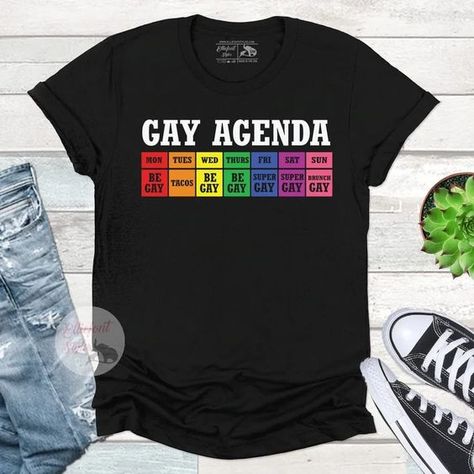 I love the quality of the fabric it is very fresh and the colors vivid. Lgbtq Shirts, Gay Clothes, Lgbtq Stuff, Lesbian Shirt, Flag Lgbt, Rainbow Flag Lgbt, Lesbian Shirts, Gay Shirts, Lgbt T Shirts