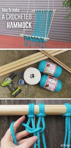 ขวดโหล Mason Jar, Crochet Hammock, Homemade Gifts For Mom, Upcycled Kitchen, Hantverk Diy, Macrame Hammock, Diy Mothers Day Gifts, Mother's Day Diy, Repurposed Furniture