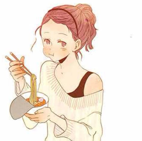 Someone Eating Drawing Reference, Person Eating Ramen Drawing, Anime Character Eating Food, Eating Face Reference, Someone Eating Ramen Reference, Eating Drawing Reference Poses, Drawing Eating Pose, Eating Ramen Pose Reference Drawing, Eating Food Drawing Reference