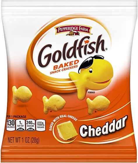 Amazon.com: goldfish - Prime Eligible Goldfish Snack, Cheddar Crackers, Baked Crackers, Goldfish Crackers, Pepperidge Farm, Cracker Snacks, No Bake Snacks, Snack Packs, Cheese Crackers