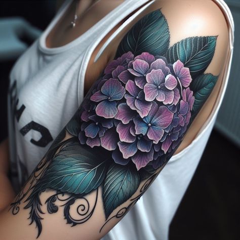 Purple Flower Tattoos, Tattoos To Cover Scars, Flame Tattoos, Floral Tattoo Sleeve, 1 Tattoo, Time Tattoos, Art Tattoos, Cover Up Tattoos, Dope Tattoos