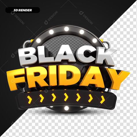 Selos 3d Black Friday Para Composição [download] - Designi Black Friday Logo, Black Friday Advertising, Black Friday Sale Design, Black Friday Campaign, Fashion Sale Banner, Black Friday Flyer, Black Friday Design, Black Friday Banner, Black Friday Offer