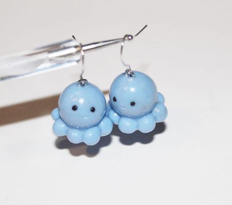 Octopus Earrings,cute Octopi Earrings,handmade Polymer Clay Jewellery,octopus Jewellery, Womens Gift Idea,lightweight Dangle Earrings - Etsy UK Earrings Animals, Octopus Earrings, Octopus Jewelry, Blue Octopus, Cute Octopus, Sweet Jewelry, Polymer Clay Jewellery, Ocean Jewelry, Animal Earrings