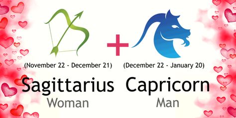 Love match compatibility between Sagittarius woman and Capricorn man. Read about the Sagittarius female love relationship with Capricorn male. Capricorn And Sagittarius Compatibility, Sagittarius Female, Capricorn Male, Capricorn Relationships, Name Astrology, Capricorn Compatibility, Sagittarius Woman, Sagittarius Compatibility, Sagittarius Relationship