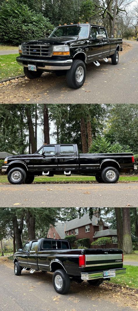 1996 Ford F-350 HD 4X4 CREW CAB 4DR AUTO 7.3L Power Stroke Diesel 182K Miles Ford F250 Diesel, Ford Obs, Lifted Trucks For Sale, Ford Powerstroke, Long Bed, Pickups For Sale, Powerstroke Diesel, Bed Liner, Regular Cab