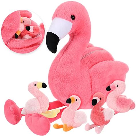 Flamingo Stuffed Animal, Flamingo Toy, Flamingo Party Decor, Flamingo Plush, Imagination Toys, Flamingo Birthday Party, Zoo Party, Kids Zoo, Flamingo Theme