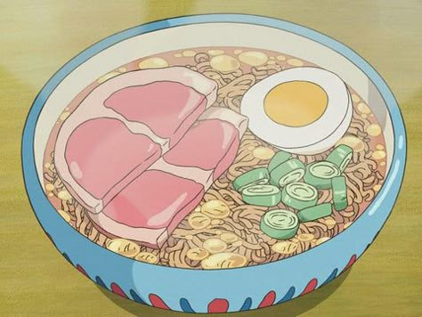 Studio Ghibli Food, Ghibli Food, Ghibli Aesthetic, Bowl Of Ramen, 귀여운 음식 그림, Anime Foods, Food Anime, Cartoon Food, Ghibli Artwork