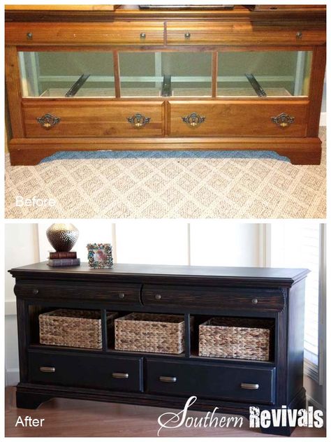 Thrift Store Furniture Makeovers • Tutorials and ideas, including this "Pottery Barn style dresser makeover" by 'Southern Revivals'! Dresser Makeover Diy, Pottery Barn Style, Diy Dresser Makeover, Thrift Store Furniture, Diy Dresser, Dresser Makeover, Furniture Hacks, Refurbished Furniture, Furniture Makeover Diy