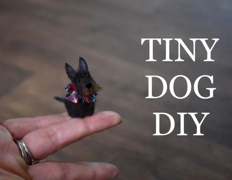 PDF FILES Needle Felt Scottie Dog Instant Download - Etsy Dog Tutorial, Needle Felting Tutorial, Felt Dog, Tiny Dog, Needle Felting Diy, Needle Felted Dog, Needle Felting Tutorials, Felt Dogs, Needle Felting Projects