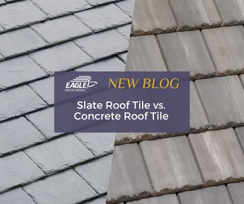 Slate is a roof material often admired for its beauty and durability. However, there are various pros and cons that should be considered when selecting a roof material. Concrete tile is able to emulate the beauty of slate at a fraction of the cost and weight. Learn more about why you should choose concrete over slate by reading our blog: https://eagleroofing.com/2024/08/slate-roof-tile-vs-concrete-roof-tile/ Faux Slate Roof, Davinci Slate Roof, Eagle Roofing Tile, Plastic Slate Roof Tiles, Tile Roof Restoration, Natural Hazards, Concrete Roof Tiles, Slate Roof Tiles, Types Of Roofing Materials