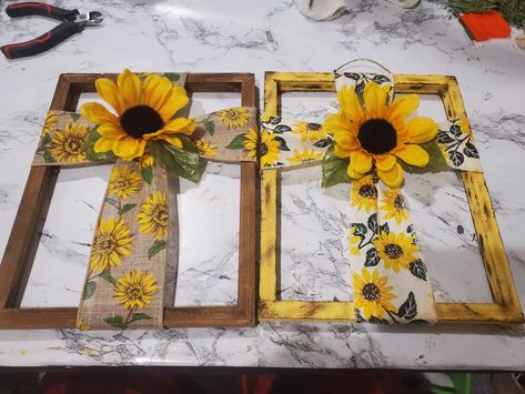 Yellow Diy Decor, Crafts With Sunflowers, Sunflower Crafts For Adults Diy, Summer Crafts For Adults To Sell, Sunflower Diy Decor, Diy Dollar Tree Sunflower Decor, Sunflower Living Room Ideas, Sunflower Kitchen Decor Diy, Dollar Tree Diy Home Decor Living Rooms