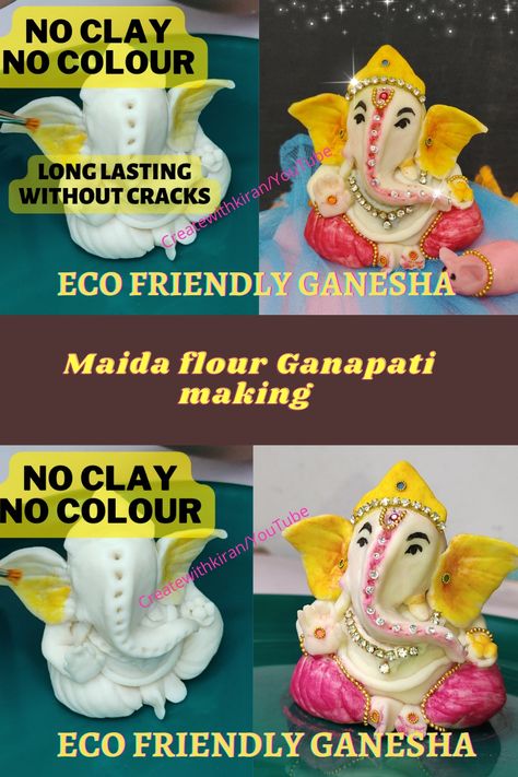 Ganapati Making, Ganesha Making, Ganapati Idol, Eco Friendly Ganesha, Ganesha Idol, Ganesha Art, Ganesha, Dough, Flour