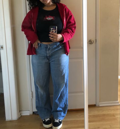 Black Bootcut Jeans Outfit Plus Size, Comfy But Stylish Outfits Plus Size, Tomboy Style Plus Size, Cute Fits Plus Size, Plus Size Middle School Outfits, Streetwear Fashion Mid Size Women, Mid Size Tomboy Fashion, Mid Size 90s Fashion, Outfit Inspo Fall Plus Size