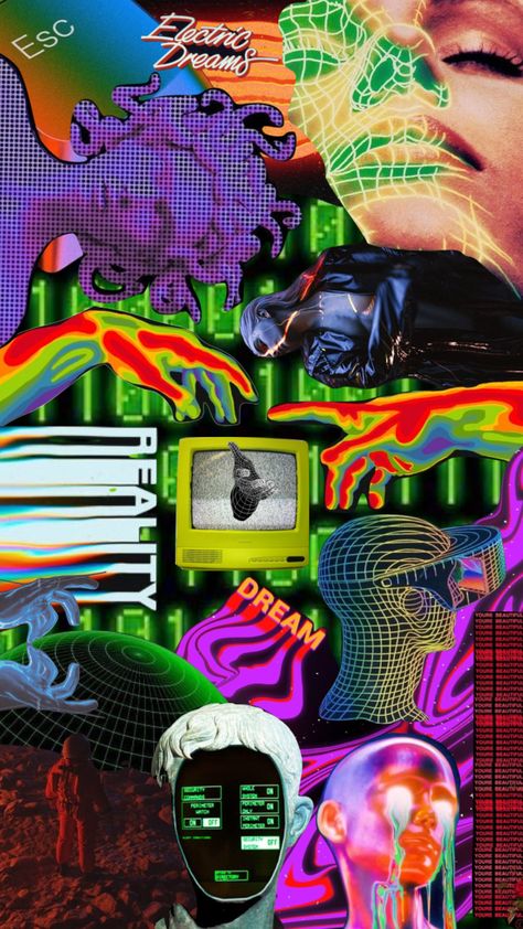 #electric #moodboard #futurism #futuristic #dreams #reality Retro Futurism Music, Futuristic Astethic, Pop Futurism Graphic Design, Futurism Photography, Retro Futurism Graphic, Pop Futurism, Retrofuturism Aestethic, 90s Futurism, Futuristic Moodboard