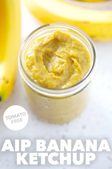 Here’s a recipe for a Filipino classic AIP Banana Ketchup. This fruity condiment is a tomato free ketchup that’s AIP friendly. Aip Ketchup, Aip Dips, Aip Banana, Aip Condiments, Paleo Sauce, Aip Sauces, Aip Sides, Aip Protocol, Aip Meals