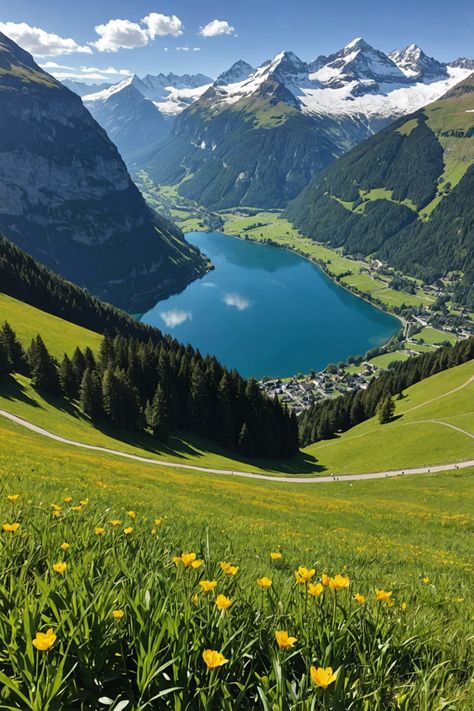 Unveiling Lungern: Discover the Alpine Paradise 🏔️ The Swiss Alps, Swiss Alps House, Swiss Alps Aesthetic, Switzerland Countryside, Lungern Switzerland, Mountain Switzerland, Switzerland Landscape, Switzerland Nature, Switzerland Travel Guide