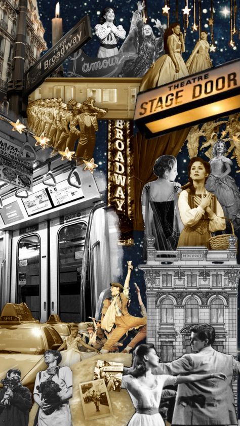 #broadway #musical #musicals #theatre #blackandwhite #gold #vintage #golden #wallpaper #newyork Vintage Theater Aesthetic, Wallpaper Newyork, Theatre Academia, Theatre Aesthetic, Golden Wallpaper, Broadway Stage, Broadway Nyc, Musical Theatre Broadway, Vintage Theatre