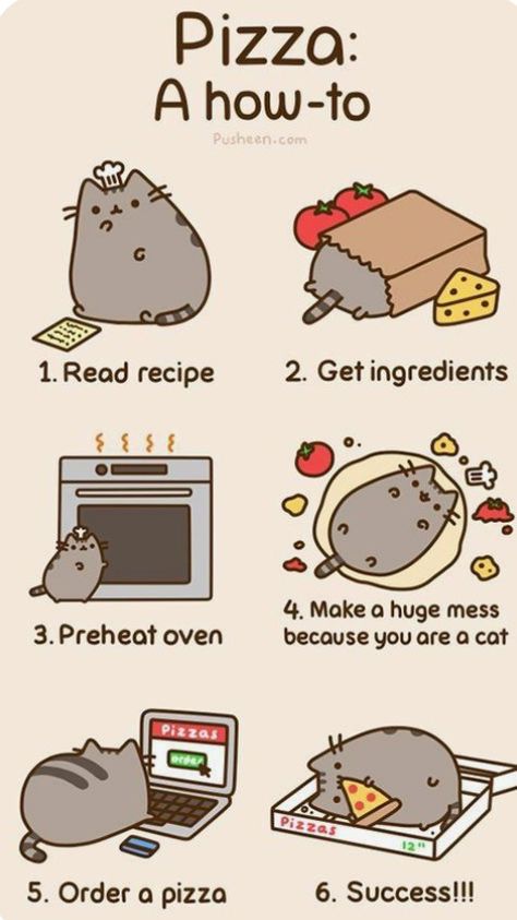 Pusheen Stickers, Pusheen Cute, Chat Kawaii, Pizza Cat, Pusheen Cat, Cute Animal Drawings Kawaii, Cute Kawaii Drawings, Kawaii Cat, Cute Animal Drawings