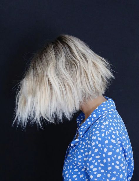 Cut: #anhcotran #nyc #livedinhair #curatedcutting #haircut #hairstyle #carachele #hair #blondehair #bob Anh Co Tran Hair, Carachele Hair, Anh Co Tran, Blonde Ambition, Messy Bob Hairstyles, Brunette Balayage, Shorter Hair, Haircut Hairstyle, Texturizing Spray