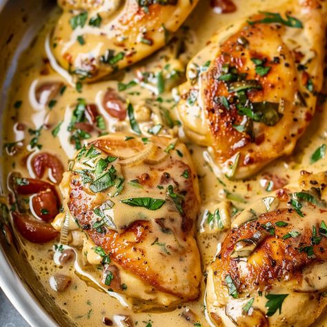 Tuscan Stuffed Chicken, Tuscany Chicken Recipe, Tuscany Chicken, Tuscany Food Recipes, Pressure Cooker Tuscan Chicken, Creamy Tuscan Chicken, Cheesecake Factory Tuscan Chicken, Chicken Tuscany, Tuscany Food