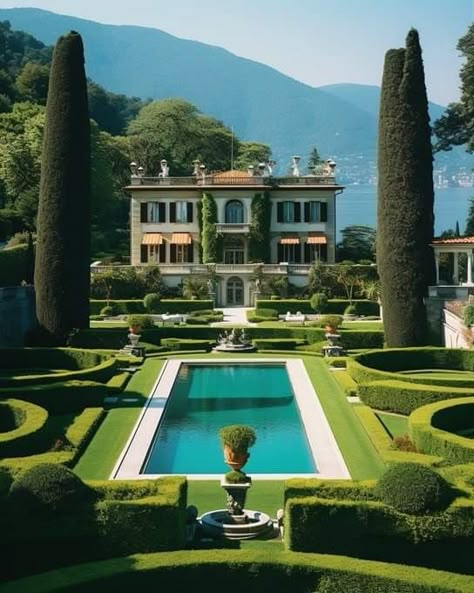 Italy Mansion, Vintage Mansion, Lake Como Villas, Outdoor Living Design, Lake Como Italy, Mansions Luxury, November 8, Home Building Design, Dream House Exterior