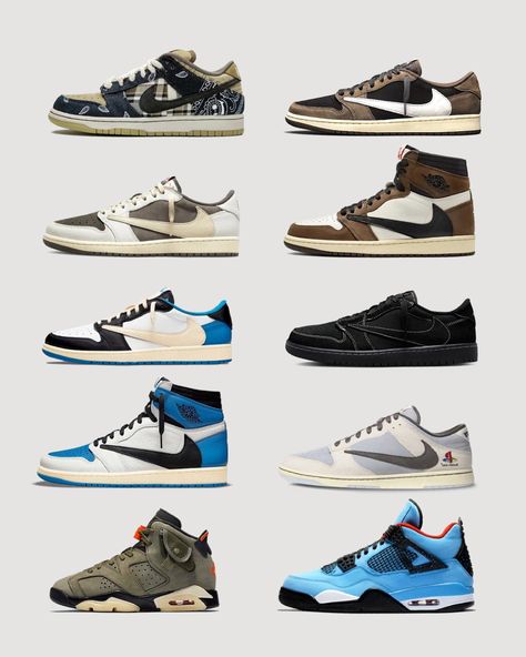 Shop the hottest Travis Scott Nike Air Jordan sneakers on SNKRDUNK App. 100% Authentic. Worldwide shipping. J1 Travis Scott, Travis Scott Shoes Outfit, Nike Air Jordan Travis Scott, Travis Scott Jordans, Air Jordan Travis Scott, Travis Scott Sneakers, Jordan Travis Scott, Travis Scott Shoes, Coolest Sneakers