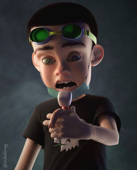 ArtStation - Sid Phillips (Toy Story 1), Mike BlueG Sid From Toy Story, Doll Photoshoot, That's So Raven, Creepy Kids, Rapper Art, Toy Story 3, Rat Race, 3d Artwork, New Version