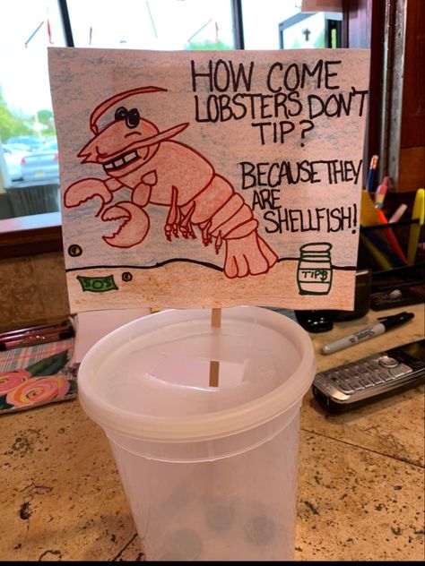 Tip Jar Ideas For Bartenders, Money Tips Sign Ideas, Funny Tip Jar Sayings Hilarious, Cool Tip Jars, Fun Tip Jar Ideas, Christmas Tip Jar Ideas, Funny Tip Jar Sayings, Christmas Tip Jar, Tip Jar Ideas For Work Funny