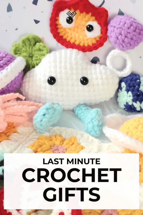 Simple Crochet Tutorial Videos, Half Hour Crochet Projects, What To Crochet For Your Boyfriend, Last Minute Crochet Gifts Free Pattern, Super Quick Crochet Gifts, Unique Crochet Designs, Crocheted Birthday Gifts, Quick Crochet Toys Free Patterns, Crochet Last Minute Gifts