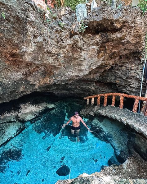 On the northernmost tip of Cebu is the pristine island of Bantayan, known for its powdery white sand and crystal clear waters. Photo: @detouristahq #BeholdPh #bantayanisland #bantayancebu #cebuisland #daanbantayan #cavepool Bantayan Island Cebu, Bantayan Island, Cave Pool, Beach Photography Poses, Crystal Clear Water, Cebu, White Sand, Beach Photography, Beach Pictures