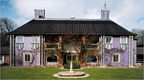 Monkton House which was built in 1902 for Edward James to the designs of Edwin Lutyens. It was redecorated in the 1930s in a style which was greatly influenced by Salvador Dali. Monkton House, Brand Direction, Lavender House, Edwin Lutyens, Grand Homes, Chichester, Salvador Dali, Dali