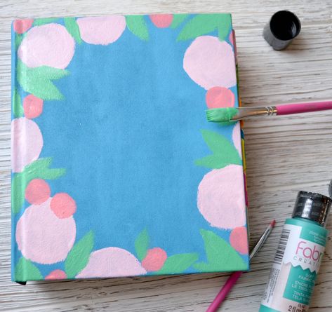 Painted Bible Cover Paint Bible Cover Diy, Painting A Bible Cover, How To Paint Bible Cover Diy, Bible Verse Acrylic Painting, How To Paint A Bible Cover, Painting On Book Covers, Painting Bible Cover, Painted Bible Cover Diy, Painted Bible Cover Ideas