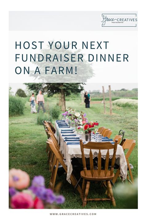 Farm To Table Fundraiser, Outdoor Fundraiser Ideas, Dinner Fundraiser Ideas, Easy Fundraisers, Community Supported Agriculture, Green Rabbit, Table Dinner, Fundraising Tips, Spring Dinner