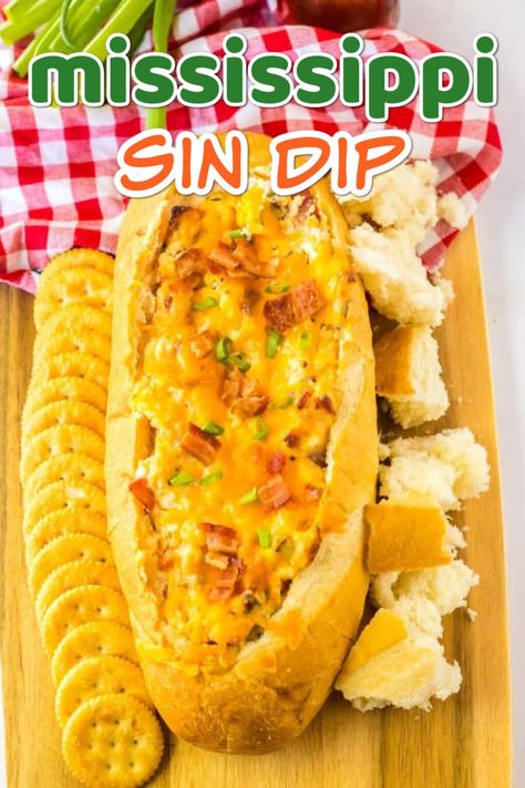 Mississippi Sin Dip - Life With The Crust Cut Off Mississippi Sin Dip With Sausage, Mississippi Dip Recipe, Mississippi Sin Sliders, Mississippi Dip, Mississippi Sin Dip Recipe, Mississippi Recipes, Bread Dips Recipes, Mississippi Sin Dip, Best Dips